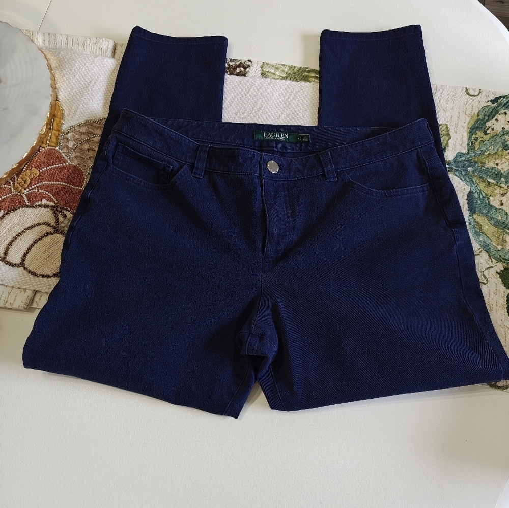 Ralph Lauren Blue Skinny ankle Jeans
